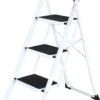IVOL Huishoudtrap 3 Treden - Keukentrap Inklapbaar - Grijs - Antislip - Max. Hoogte 70.5 Cm -Makita Winkel 777x1200 2