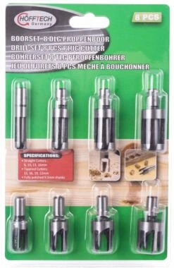 Hofftech Proppenboor Set - Recht: 6 T/m 16 Mm - Tapse: 13 T/m 22 - 8 Delig -Makita Winkel 779x1200 3