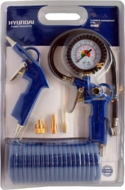 Hyundai Compressoraccessoires - 6 Delig - Accesoireset - Koperen Legering - Europese Snelkoppelingen -Makita Winkel 790x1200 1