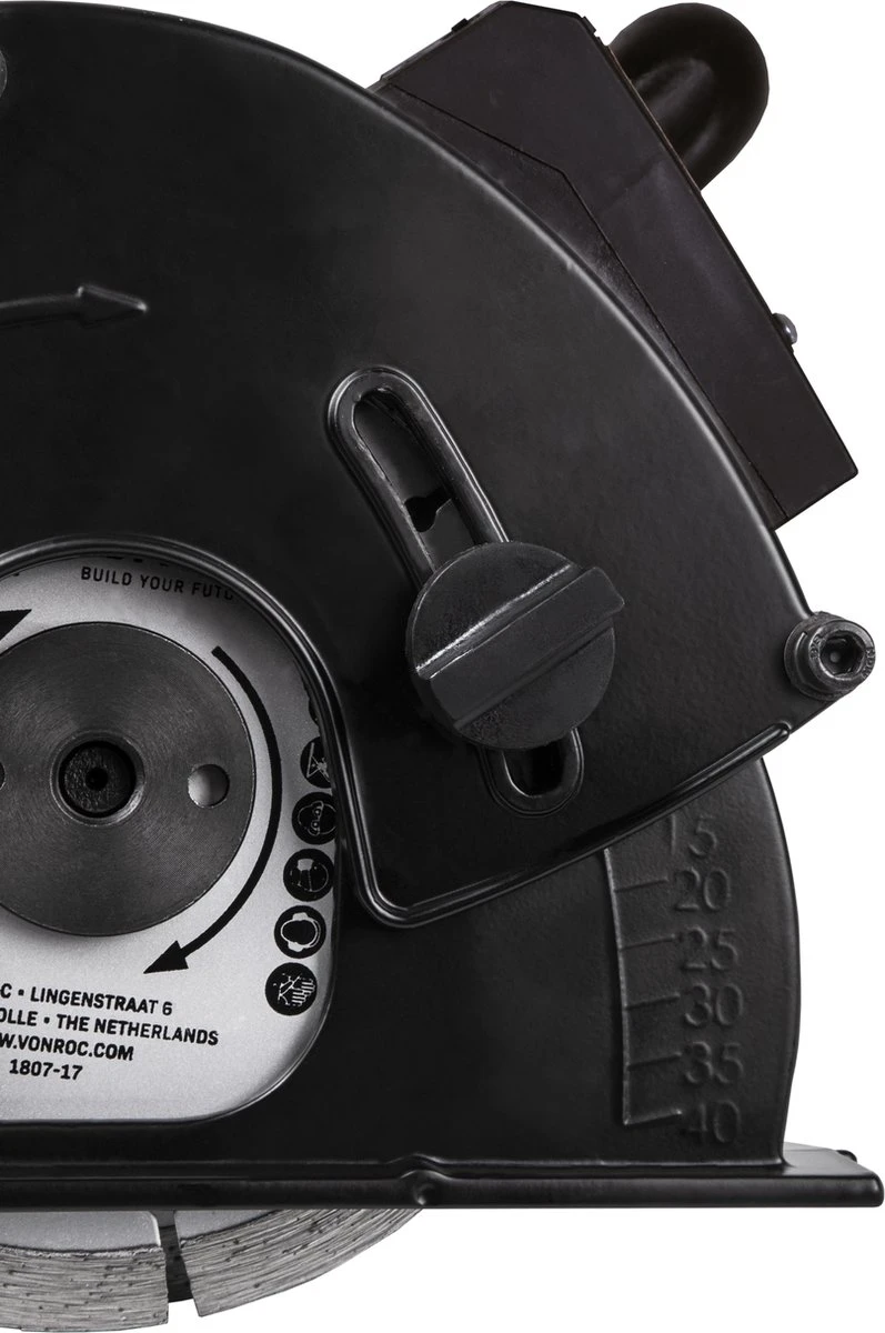 VONROC Muurfrees – Sleuvenfrees + Laser – 1700W – Ø150MM – Incl. 2 Diamantschijven & Stofzuigadapter 8 VONROC Muurfrees – Sleuvenfrees + Laser – 1700W – Ø150MM – Incl. 2 Diamantschijven & Stofzuigadapter - Afbeelding 6