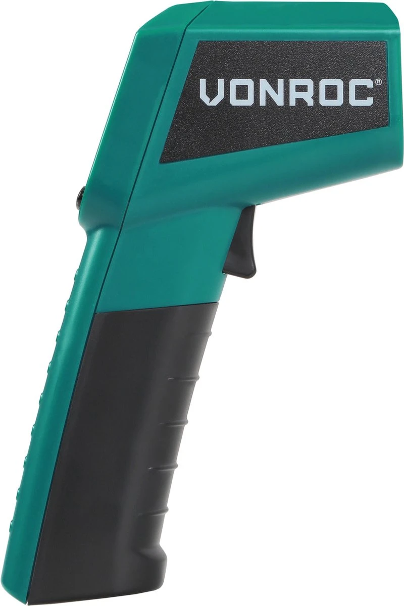 VONROC Digitale Infrarood Thermometer – Laser – Meetbereik -40°C Tot 530°C – Incl. 2 Batterijen 4 VONROC Digitale Infrarood Thermometer – Laser – Meetbereik -40°C Tot 530°C – Incl. 2 Batterijen - Afbeelding 2