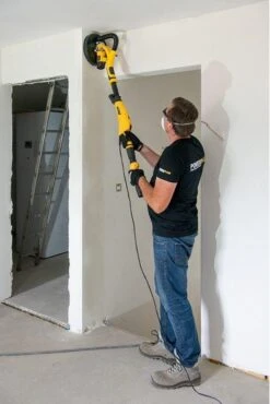 Powerplus POWX0479 Telescopische Wandschuurmachine - 1050W - Ø225mm - Incl. 6x Schuurpapier - Voor Plafond En Muur -Makita Winkel 801x1200 7