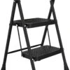 Rune Huishoudtrap 2 Treden - Inklapbare Anti-slip Keukentrap - Compact Design - 80 Cm Hoog - Zwart -Makita Winkel 805x1200 2