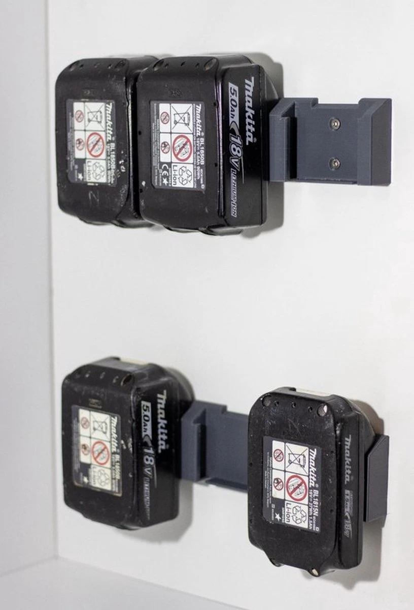 Makita Accu Houder / Battery Mount / Accu Wand Houder - 18V 4 Makita Accu Houder / Battery Mount / Accu Wand Houder - 18V - Afbeelding 2