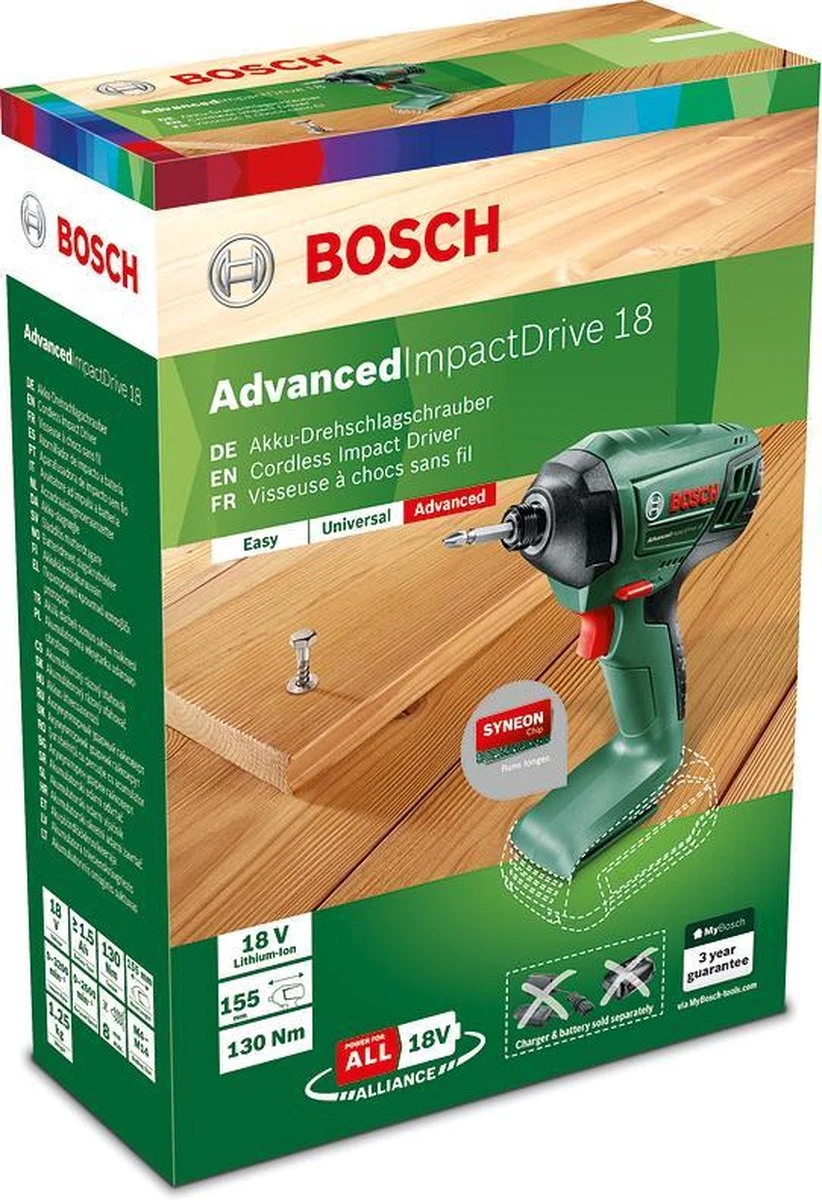 Bosch AdvancedImpactDrive 18 Accu Slagmoeraanzetter - Incl. Dubbele Schroefbit - Zonder 18 V Accu En Oplader 9 Bosch AdvancedImpactDrive 18 Accu Slagmoeraanzetter - Incl. Dubbele Schroefbit - Zonder 18 V Accu En Oplader - Afbeelding 7