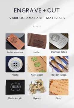 Merkloos Graveermachine | 40W Lasersnijmachine | 410 X 400 Mm | 5W Laser | Graveren | Uitsnijder | Voor Multifunctioneel Gebruik -Makita Winkel 822x1200 4