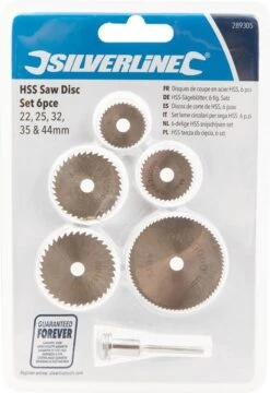 Silverline HSS Snijschijven Set - Ø 22 T/m 44 Mm - 6 Delig 10 Silverline HSS Snijschijven Set - Ø 22 T/m 44 Mm - 6 Delig -Makita Winkel 823x1200 1