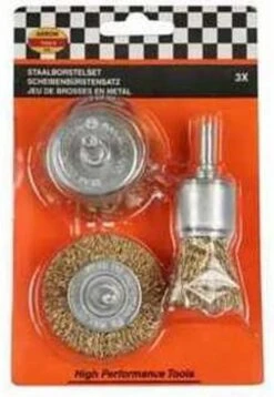 Topgear Staalborstelset Met Stift 6 Mm T.b.v. Boormachine - 3 Delig -Makita Winkel 827x1200