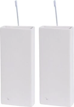 Merkloos 2x Witte Verwarming Waterverdamper 20 Cm - Waterverdampers Voor De Verwarming - Luchtvochtigheid Verhogen