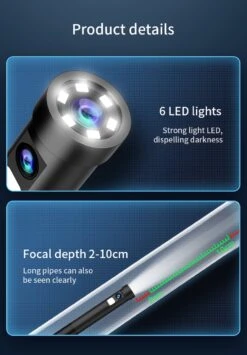 W300 - Endoscoop Camera - Dual Lens - IOS - Android - Inspectiecamera - Voor Smartphone - 1M - Dual Lens 1080P Transmissie -Makita Winkel 834x1200 3