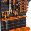 Handy - Wand Gereedschapshouder Voor In Garage Of Schuur - 2 Panelen - Met Toebehoren! - Gereedschapsorganizer - Gereedschapswand - Ophangsysteem - Gereedschapsbord -Makita Winkel 851x1200 2