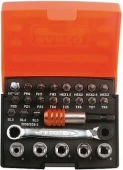 Bahco Doppen En Bitratelset 26- Delig 23 Bahco Doppen En Bitratelset 26- Delig -Makita Winkel 868x1200 3