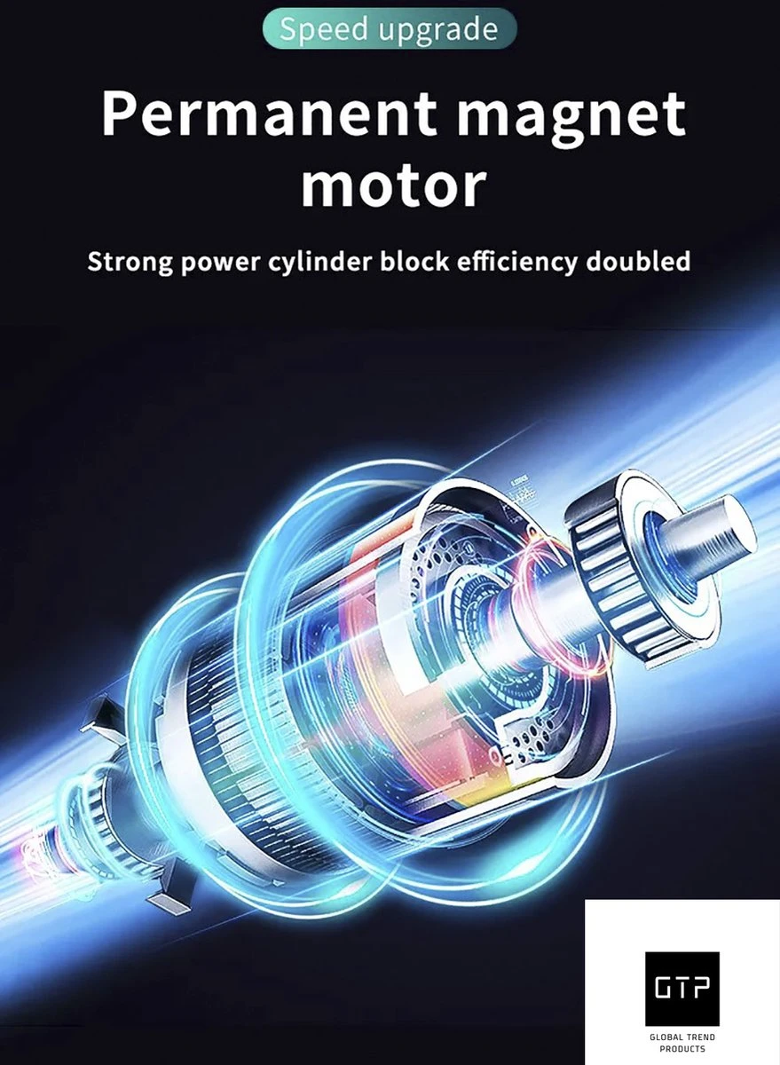 GTP Draagbare Luchtcompressor - Elektrische Bandenpomp - Luchtcompressor Oplaadbaar - Fiets Motor Auto En Ballen - Powerbank - Zaklamp 13 GTP Draagbare Luchtcompressor - Elektrische Bandenpomp - Luchtcompressor Oplaadbaar - Fiets Motor Auto En Ballen - Powerbank - Zaklamp - Afbeelding 11