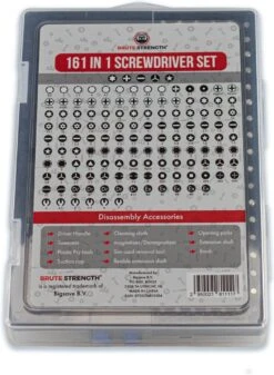 Brute Strength - 161 Delige Precisie Schroevendraaierset Magnetisch - Universeel - Magnetisch - Gereedschapset- Schroevendraaiers - Bitset Met Torx - Cadeau Voor Man -Makita Winkel 879x1200 2