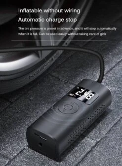 Auto Luchtcompressor, 150PSI Elektrische Draagbare Luchtpomp Mini Handheld Batterij Band Inflator 6000mAh Power Bank LED Noodverlichting Voor Auto Motor Fiets Bal -Makita Winkel 880x1200 2