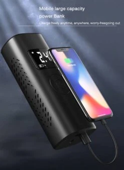 Auto Luchtcompressor, 150PSI Elektrische Draagbare Luchtpomp Mini Handheld Batterij Band Inflator 6000mAh Power Bank LED Noodverlichting Voor Auto Motor Fiets Bal -Makita Winkel 880x1200 3