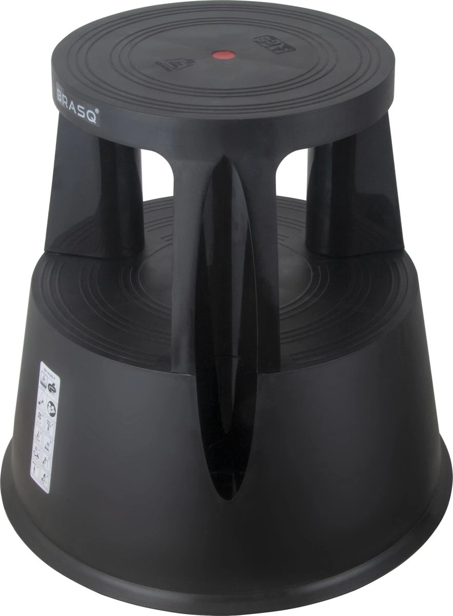 BRASQ Opstapkrukje Zwart Kunststof Comfort ST200 4 BRASQ Opstapkrukje Zwart Kunststof Comfort ST200 - Afbeelding 2