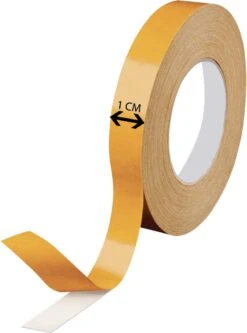 Dubbelzijdig Tape Extra Dun Transparant - Montagetape - Super Sterk - Dubbelzijdige Plakband - 50m Lang & 1cm Breed