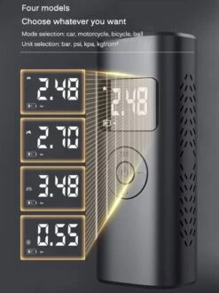 Auto Luchtcompressor, 150PSI Elektrische Draagbare Luchtpomp Mini Handheld Batterij Band Inflator 6000mAh Power Bank LED Noodverlichting Voor Auto Motor Fiets Bal -Makita Winkel 898x1200 3