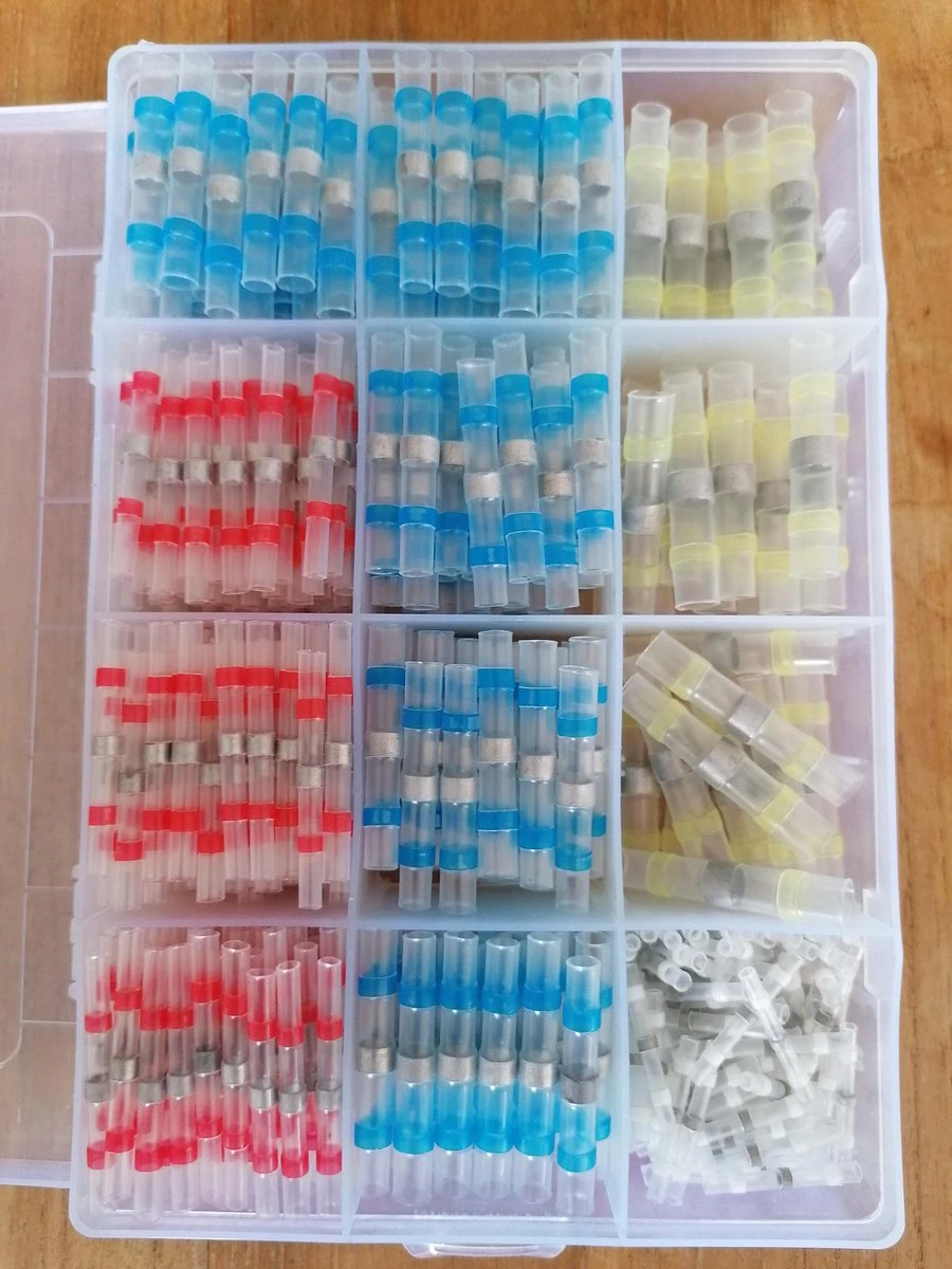 Merkloos 500 Stuks Doos Soldeerhulzen Waterdicht - Krimpkous - Lage Temperatuur - Kabelbinders - Kabelschoen - Soldeer - Kleurcode - Soldeerhuls - Kabelhuls - Set - Draad Connector - Box - Krimphuls - Heat Schrink - Soldeersok - Tin - Soldeertin -Kabelschoen 3 Merkloos 500 Stuks Doos Soldeerhulzen Waterdicht - Krimpkous - Lage Temperatuur - Kabelbinders - Kabelschoen - Soldeer - Kleurcode - Soldeerhuls - Kabelhuls - Set - Draad Connector - Box - Krimphuls - Heat Schrink - Soldeersok - Tin - Soldeertin -Kabelschoen