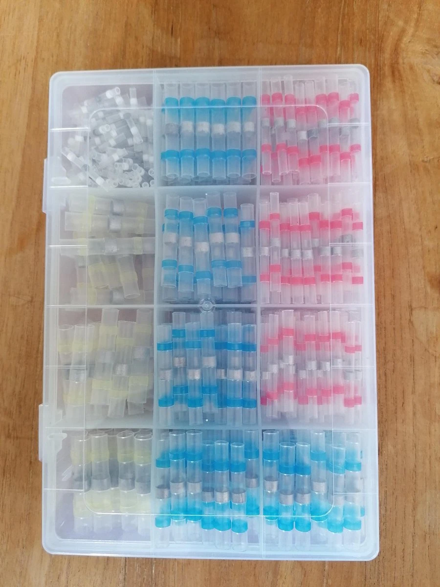 Merkloos 500 Stuks Doos Soldeerhulzen Waterdicht - Krimpkous - Lage Temperatuur - Kabelbinders - Kabelschoen - Soldeer - Kleurcode - Soldeerhuls - Kabelhuls - Set - Draad Connector - Box - Krimphuls - Heat Schrink - Soldeersok - Tin - Soldeertin -Kabelschoen 4 Merkloos 500 Stuks Doos Soldeerhulzen Waterdicht - Krimpkous - Lage Temperatuur - Kabelbinders - Kabelschoen - Soldeer - Kleurcode - Soldeerhuls - Kabelhuls - Set - Draad Connector - Box - Krimphuls - Heat Schrink - Soldeersok - Tin - Soldeertin -Kabelschoen - Afbeelding 2