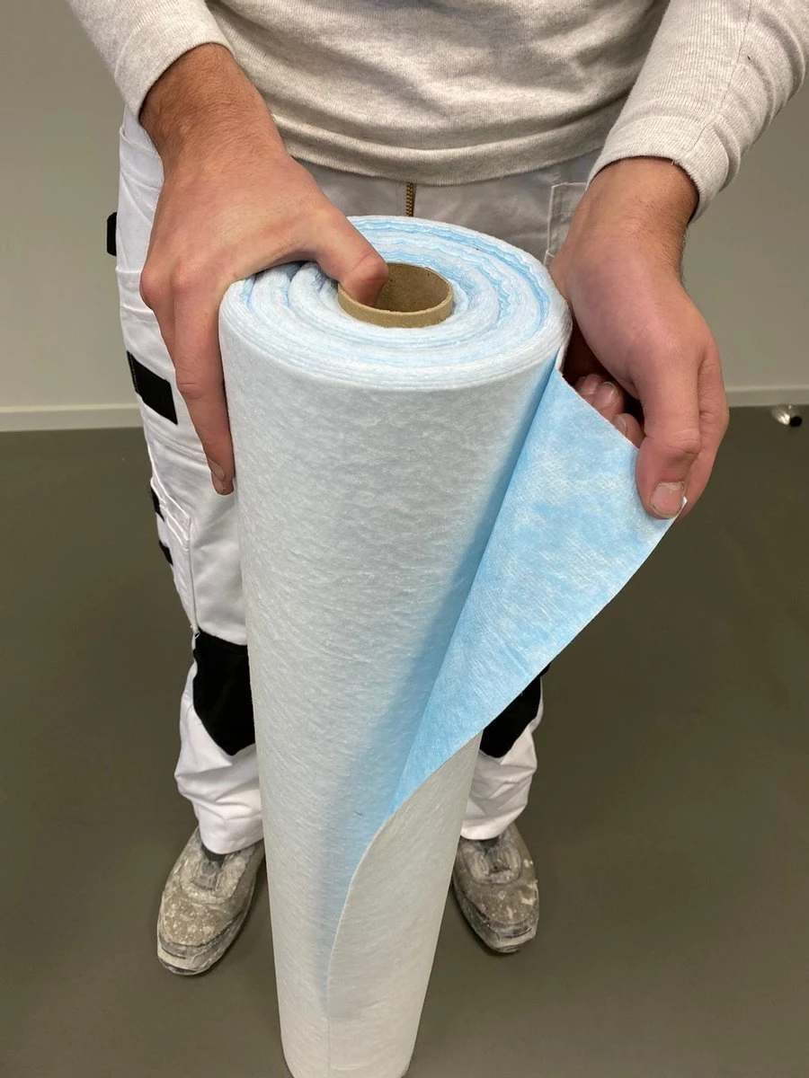 Perfect Cover® Ademend - 100cm X 25m - Zelfklevend Afdekvlies - Bescherm Uw Vloer Tijdens Het Klussen - Vloer Bescherming - Trap Bescherming - Klussen - Schilderen - Stucadoor - Variant Stucloper 5 Perfect Cover® Ademend - 100cm X 25m - Zelfklevend Afdekvlies - Bescherm Uw Vloer Tijdens Het Klussen - Vloer Bescherming - Trap Bescherming - Klussen - Schilderen - Stucadoor - Variant Stucloper - Afbeelding 3