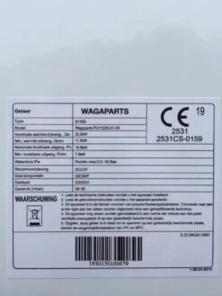 Wagaparts PU1122S-01-XX Modulerend 11 Liter Geiser PROPAAN / BUTAAN -Makita Winkel 900x1200 86