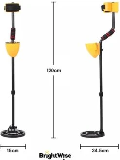 BrightWise® Professionele Metaaldetector Met LCD Display - Pinpointer - Metaaldetector Voor Volwassen - Hoofdtelefoon Aansluiting - Metaaldetector Profesioneel - Metaaldetector Voor Kinderen -Makita Winkel 903x1200 3