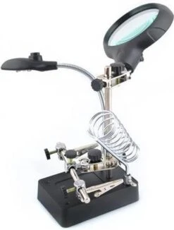 Merkloos Derde Hand Met LED Vergrootglas - Helping / Helpende 3e Soldeer Hand Soldeerhulp 18 Merkloos Derde Hand Met LED Vergrootglas - Helping / Helpende 3e Soldeer Hand Soldeerhulp -Makita Winkel 909x1200