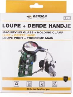 Benson Derde Handje Met LED Vergrootglas - Soldeerbout Houder 28 Benson Derde Handje Met LED Vergrootglas - Soldeerbout Houder -Makita Winkel 910x1200 1