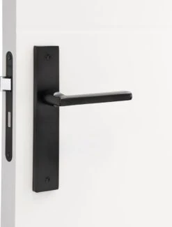 Impresso Redhill Deurklink Zwart – Deurbeslag - Binnendeur – Deurkruk Met Schild – Blind – Langwerpig Deurschild – 230 X 40 X 9 Mm -Makita Winkel 911x1200 2