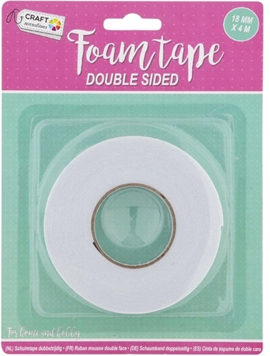 Merkloos Mounting Tape - Foam Tape - Montage Tape - Dubbelzijdig - Wit - 18 Mm - 2 Meter - 4 Merkloos Mounting Tape - Foam Tape - Montage Tape - Dubbelzijdig - Wit - 18 Mm - 2 Meter - - Afbeelding 2
