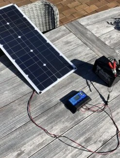 Dokx Flexibel Zonnepaneel - 100W 18V DC USB Monokristallijn Zonnepaneel - Complete Set - Camper - Tuinhuisje - Tent -Makita Winkel 916x1200 5