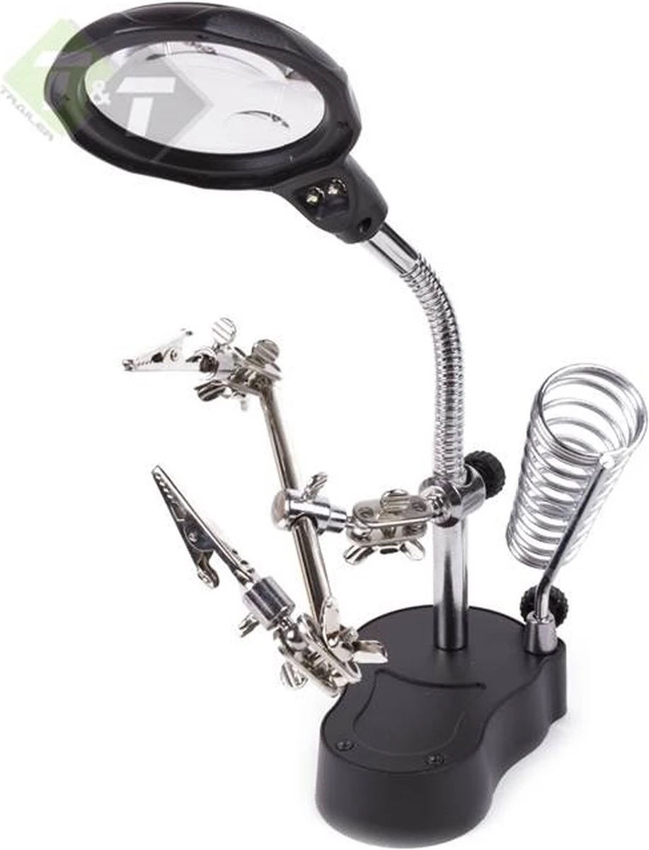 Benson Derde Handje Met LED Vergrootglas - Soldeerbout Houder 17 Benson Derde Handje Met LED Vergrootglas - Soldeerbout Houder - Afbeelding 15