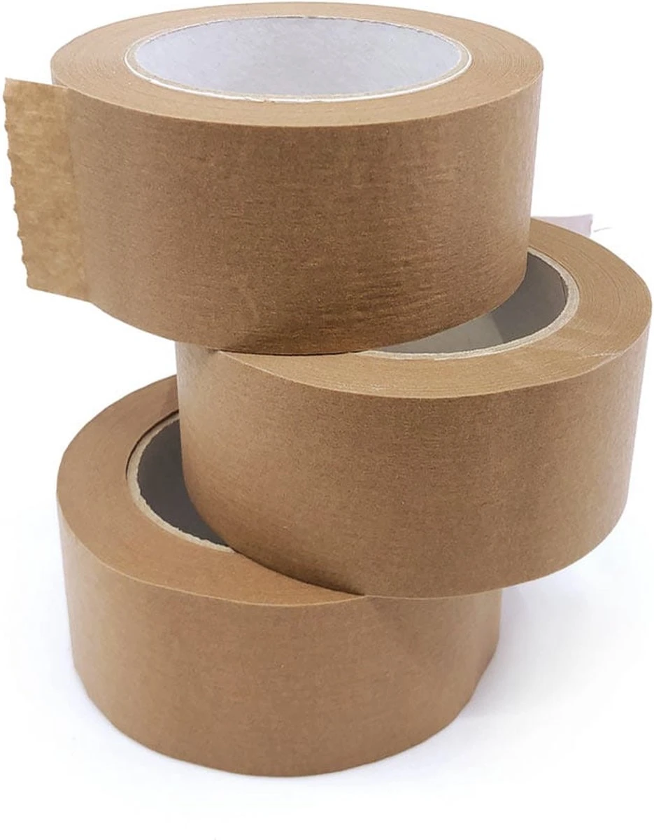 3x Verpakkingstape AR Molitor 50 Mm X 50 M - Eco Papier - Bruin 3 3x Verpakkingstape AR Molitor 50 Mm X 50 M - Eco Papier - Bruin