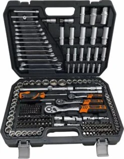 XL Kraft Muller - Gevulde Gereedschapskoffer 215 Delig - Chrome Vanadium