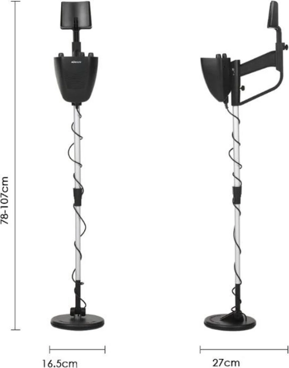 MicroMetro® Professionele Metaaldetector - Detectie Apparaat - Metaal & Goud Detector - Verstelbaar - Met Koptelefoon 10 MicroMetro® Professionele Metaaldetector - Detectie Apparaat - Metaal & Goud Detector - Verstelbaar - Met Koptelefoon - Afbeelding 8