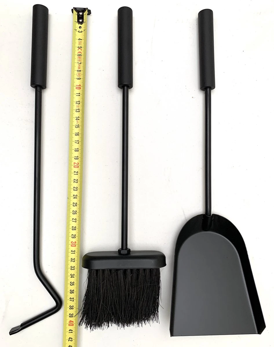 Haardset - 3 Delig - Zwart - Haardstel 5 Haardset - 3 Delig - Zwart - Haardstel - Afbeelding 4