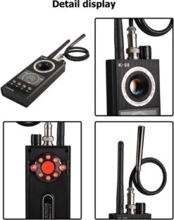 Detectieapparaten - Draadloze Signaaldetector RF Bug Finder Anti-Afgeluisterde Detector Anti Candid Camera GPS Tracker Locator | Zwart -Makita Winkel 953x1200 3