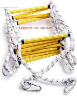 Brandvluchtladder, 10m Touw Reddingsladder, Vuurladder, ALU-ladder, Breiladder, Vluchtladder, Multifunctionele Ladder & Veiligheidsladder & Brandladder Met Hoge Veiligheid - Brandladder - Brandvluchtladder - EN131-6 Goedgekeurd - 10 Meter - Tot 150kg -Makita Winkel 956x1200 3