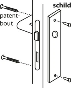 Starx Deurklink Zilver - RVS Look – Deurbeslag – Deurkruk Met Schild – Blind - Deurklink Vlinder - 43 X 180 Mm – Ø 18 Mm -Makita Winkel 958x1200 4