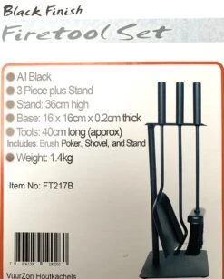 Haardset - 3 Delig - Zwart - Haardstel 12 Haardset - 3 Delig - Zwart - Haardstel -Makita Winkel 963x1200 3