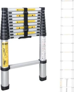 Merkloos B.I.T. - Telescopische Ladder 3.20 Meter - Home - Met Softgrip - Met Stabilisatievoet -Makita Winkel 966x1200 1