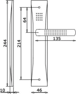 Tokyo - Deurklink Set Op Schild - Mat Zwart - Met Terugslagveer -Makita Winkel 970x1200 7