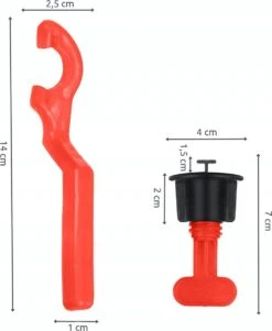 Merkloos Herbruikbare Tegels Levelling Systeem Set Voor Vloertegels En Wandtegels 300 Stuks -Makita Winkel 984x1200 4