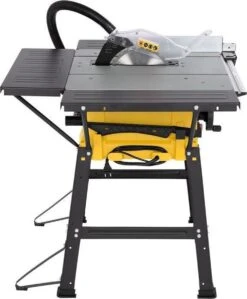 Powerplus POWX07595 Zaagtafel - Tafelzaagmachine Met Onderstel - 2000W - 250mm Zaagblad- Incl. 24 Tanden Cirkelzaag Blad Voor Hout, Parallelgeleider, Aansluiting Voor Stofzuiger - Stevig En Gebruiksvriendelijk -Makita Winkel 990x1200 2