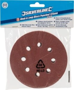Silverline 125 Mm Klittenband Schuurschijven, 10 Pak 120 Korrelmaat -Makita Winkel 991x1200 3