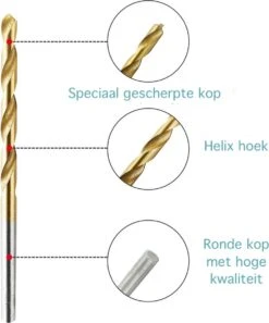 Boxus Borenset - 50 Stuks - HSS Boren - Spiraalboren 1/1.5/2/2.5/3 Mm - Geschikt Voor Staal, Aluminium, Koper, Hardhout Of Kunststof - Metaal Boor -Makita Winkel 997x1200